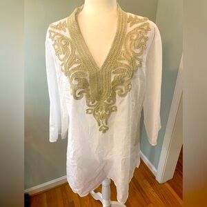 Chico’s Cotton tunic, beachwear, size 3 (16)